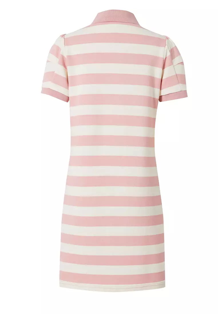 Polo T-Shirt Dress with Stripes