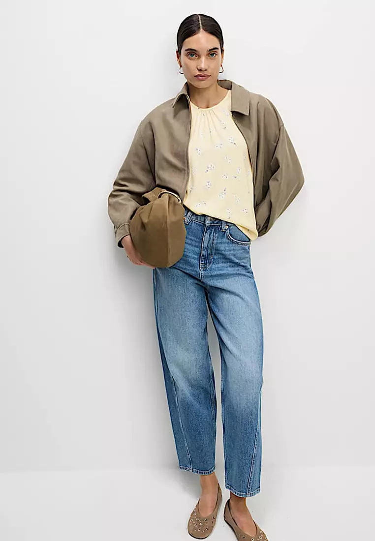 Floral Regular Fit Puff Sleeve Top