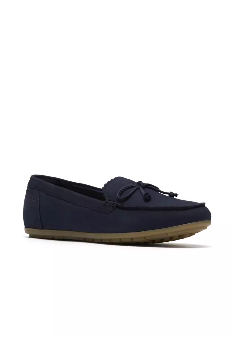 Womens Elliotte Sail Moccasins Navy Nubuck - Wide Fit