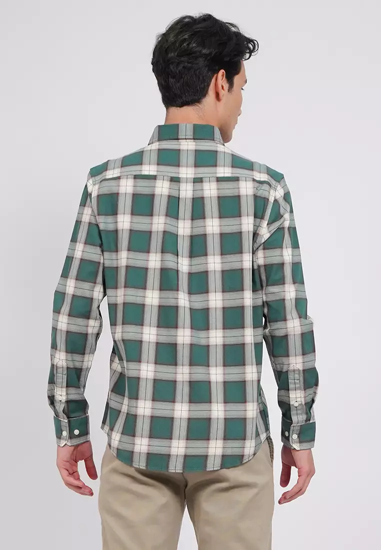 Regular Fit Long Sleeve Checks Shirt
