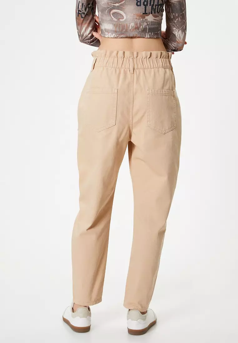 High Waist Baggy Denim Pants Cotton - Baggy Jeans