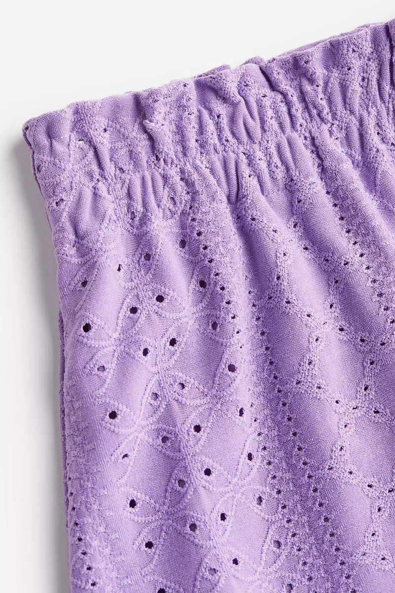 Purple paper discount bag shorts