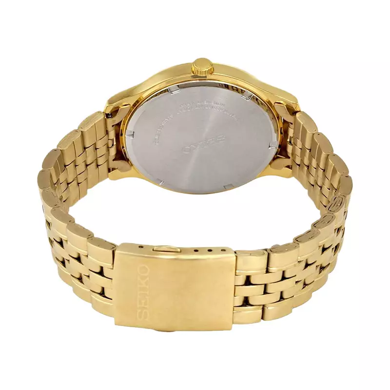 Jam Tangan Pria Seiko Classic SUR224P1 Neo White Dial Gold Stainless Steel Strap