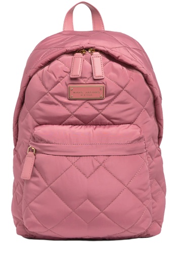 Marc Jacobs pink Marc Jacobs Quilted Nylon Backpack Bag in Dusty Rose M0011321 A28F0ACC60B14BGS_1