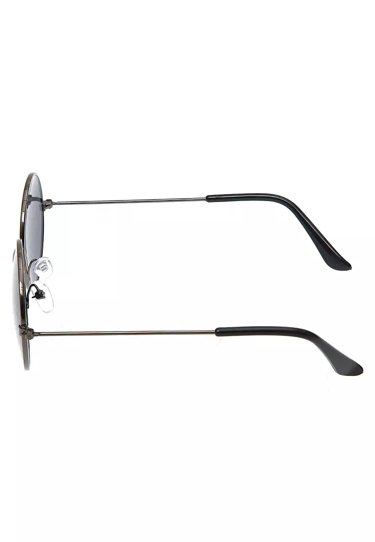 Ulrico Kacamata Anak Pria UV Protection Sunglasses Kids Round Design Frame Material Alloy ORIGINAL - Black