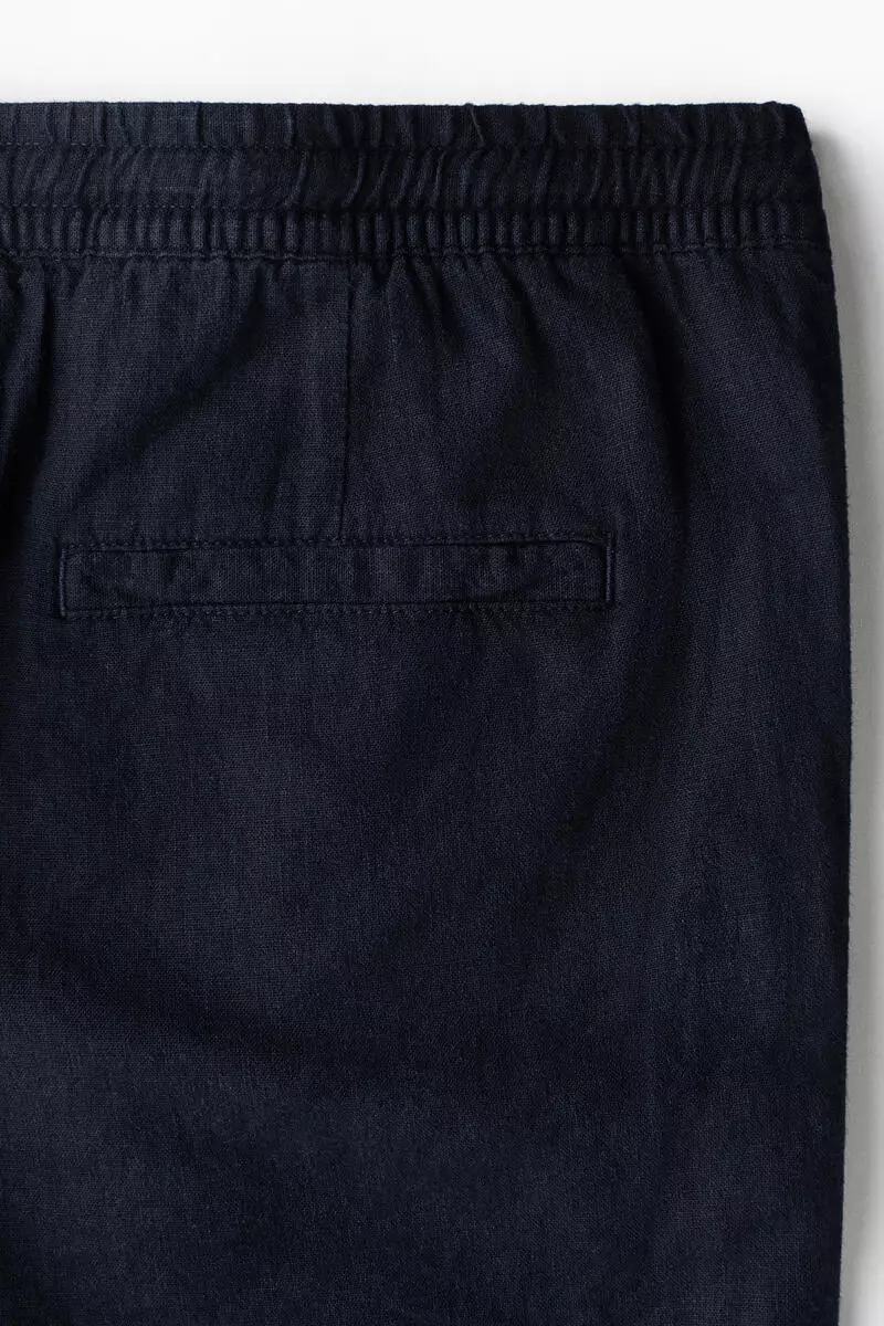 Relaxed Fit Linen-blend shorts