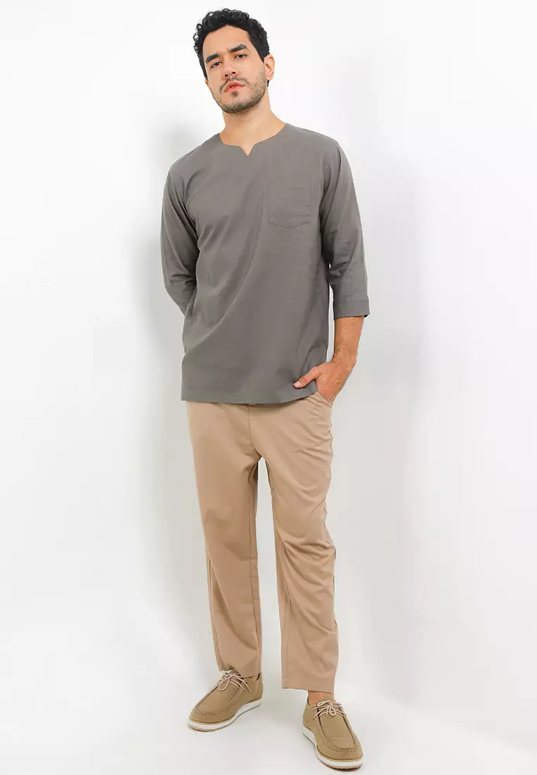 Kemko Dobby Slub Lengan 3/4 - Vince T-Shirts