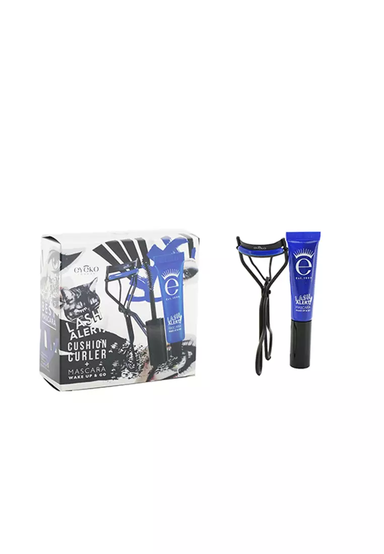 Eyeko - Lash Alert Cushion Curler & Mascara Set: Curler + Mascara 4ml 2pcs