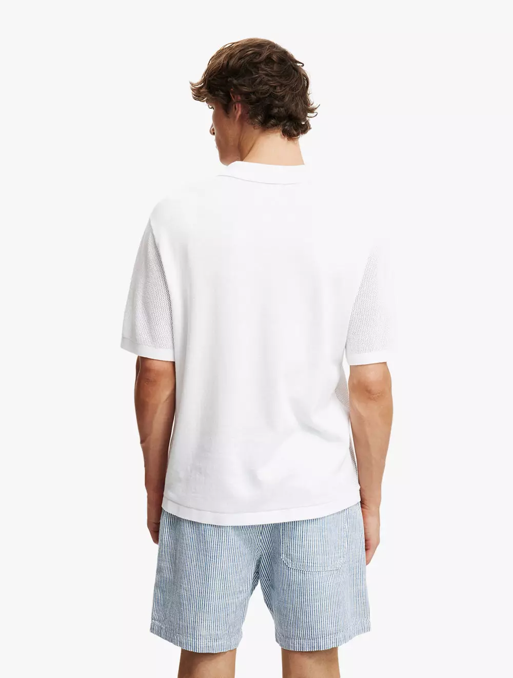 Cotton On - SHORTS - Easy Short - BLUE 50/50 STRIPE