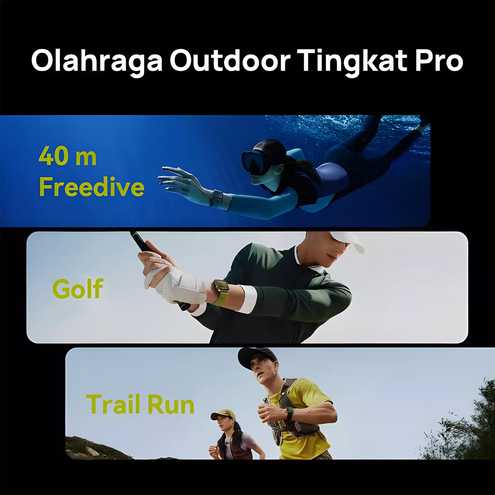 HUAWEI WATCH FIT 4 Pro | Sapphire Glass & Titanium | Pro-Level Outdoor Sports | ECG | 10-Day Battery Life* - Green