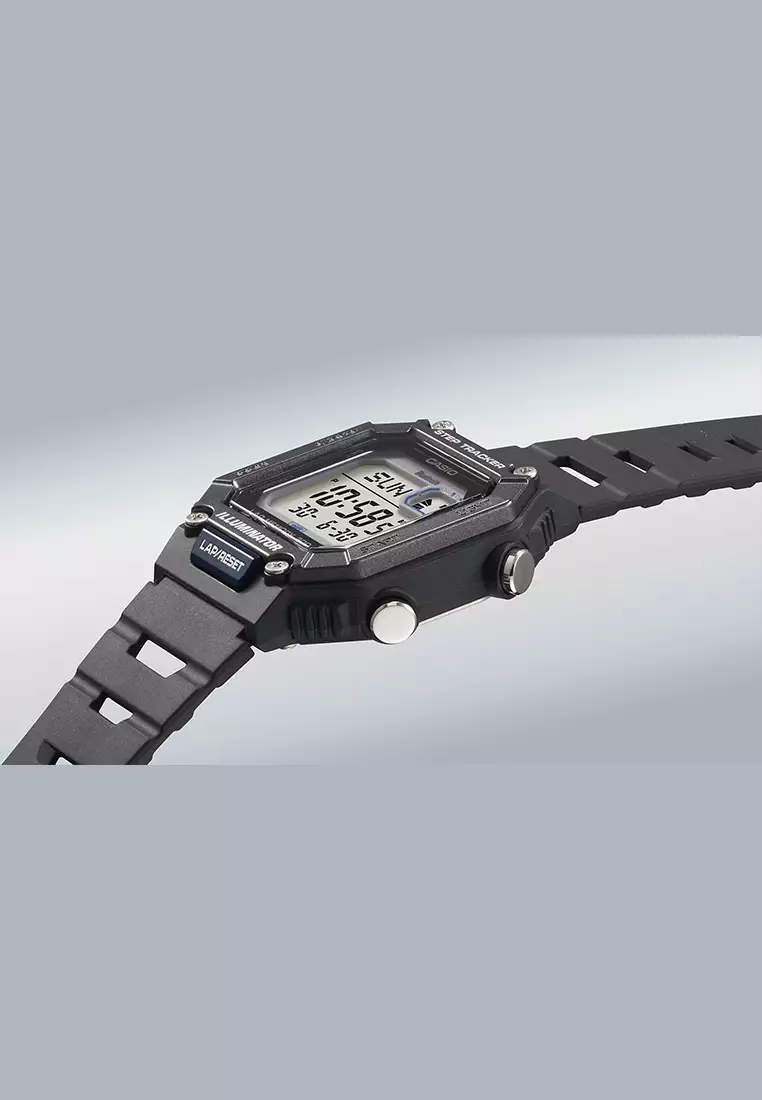 Casio Standard Series - Jam Tangan Digital Pria - Black Resin Band - WS-B1000-1AV
