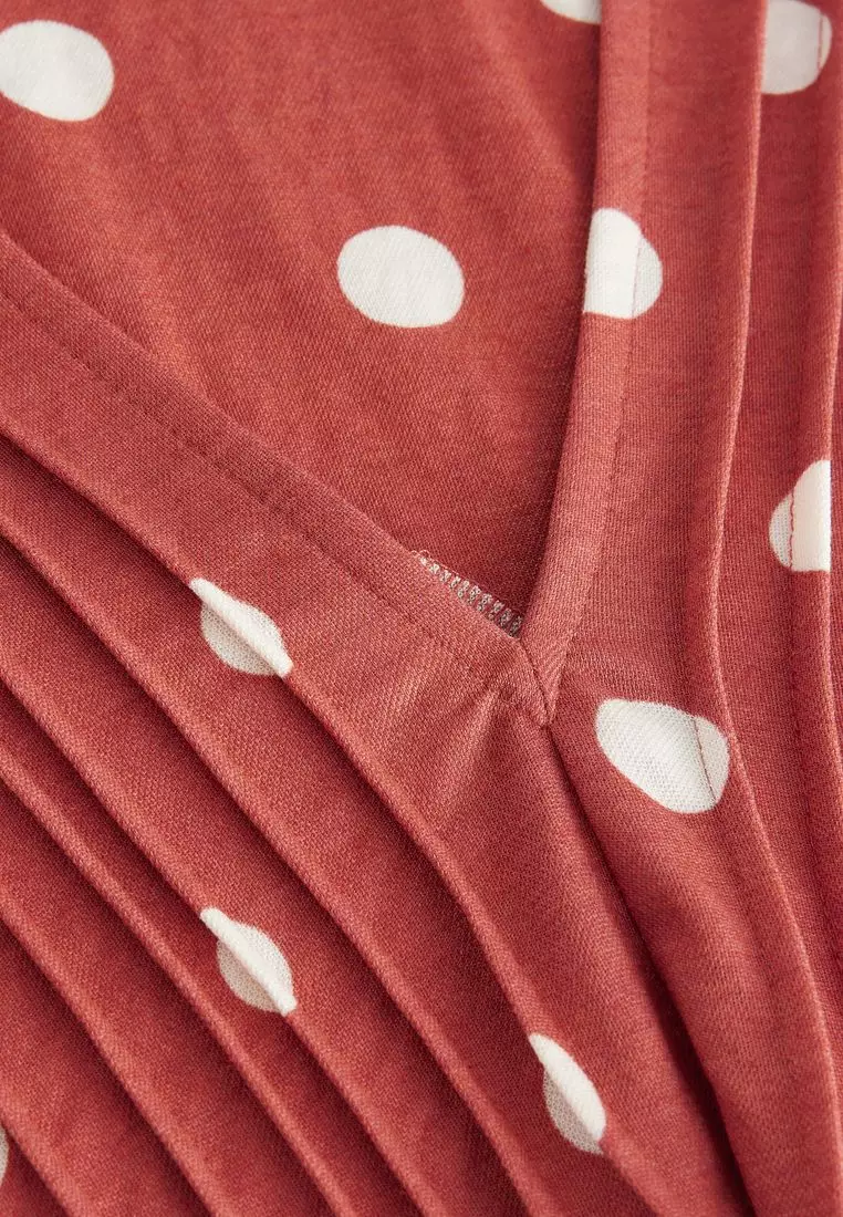 Pintuck V-Neck Top