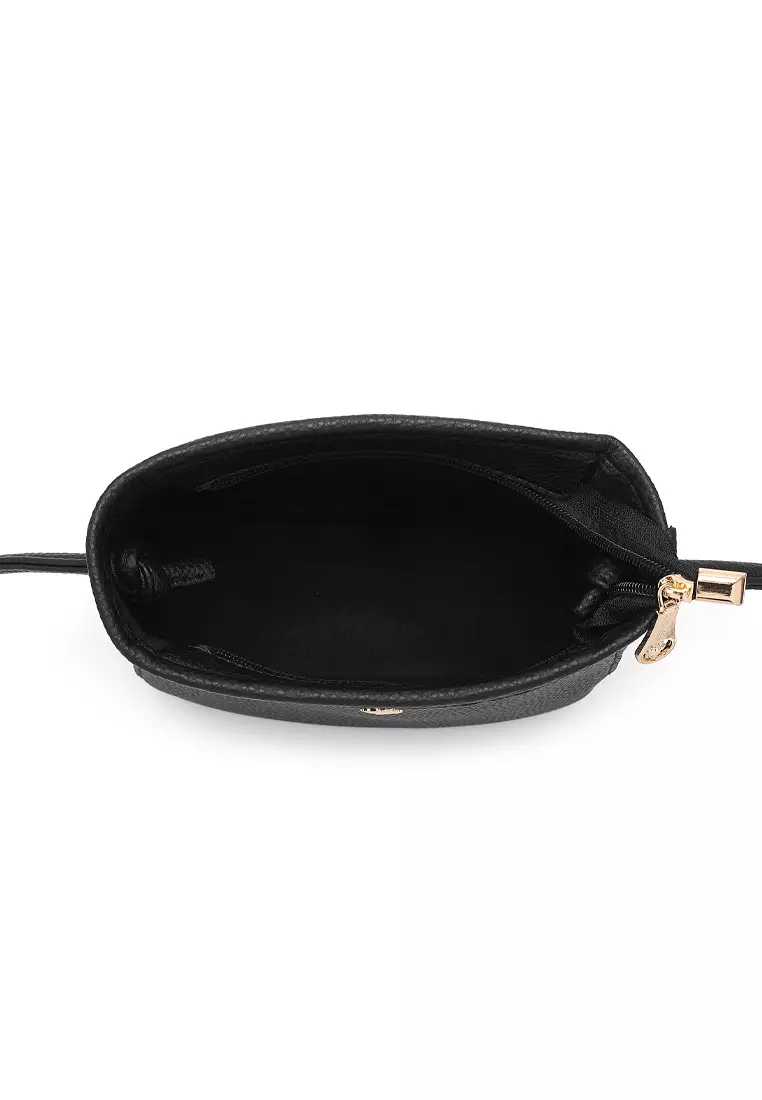 2-In-1 Sling Bag & Zipper Pouch - Black