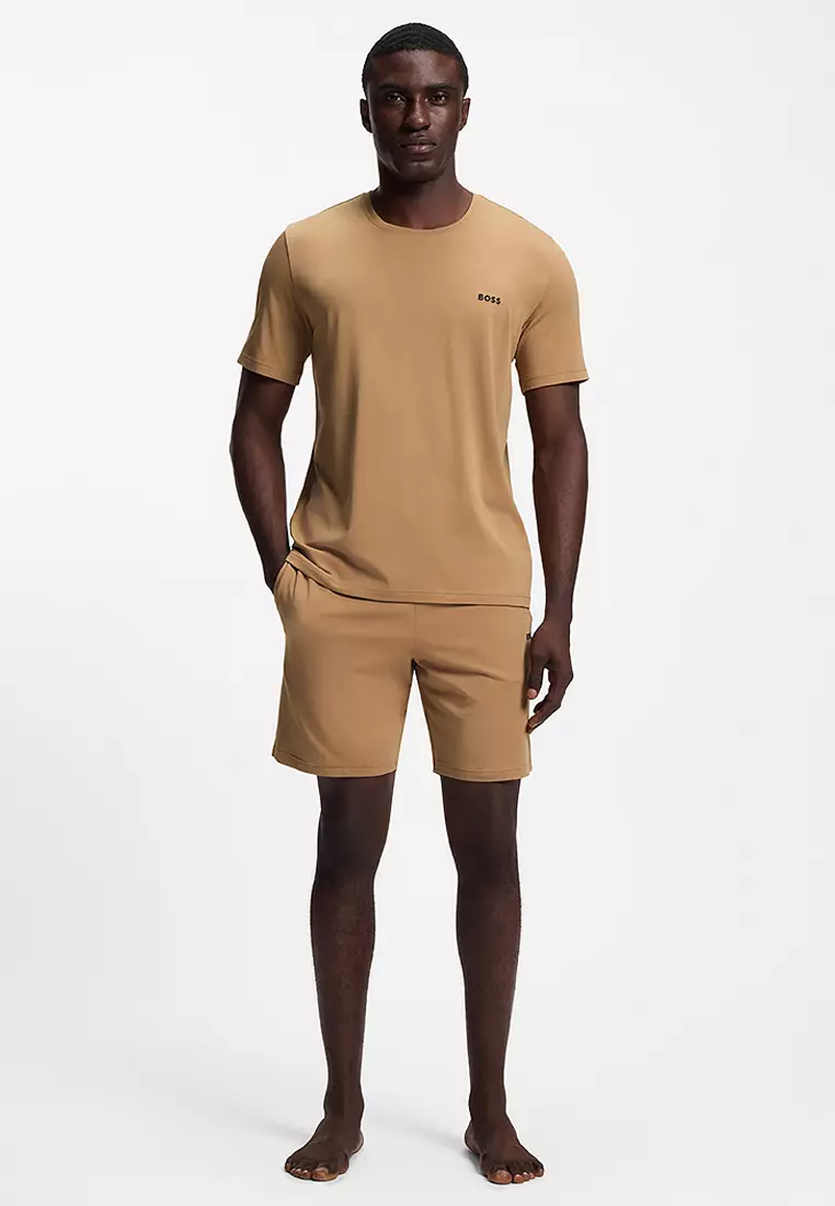 Logo Print Terry Lounge Shorts - BOSS Mainline