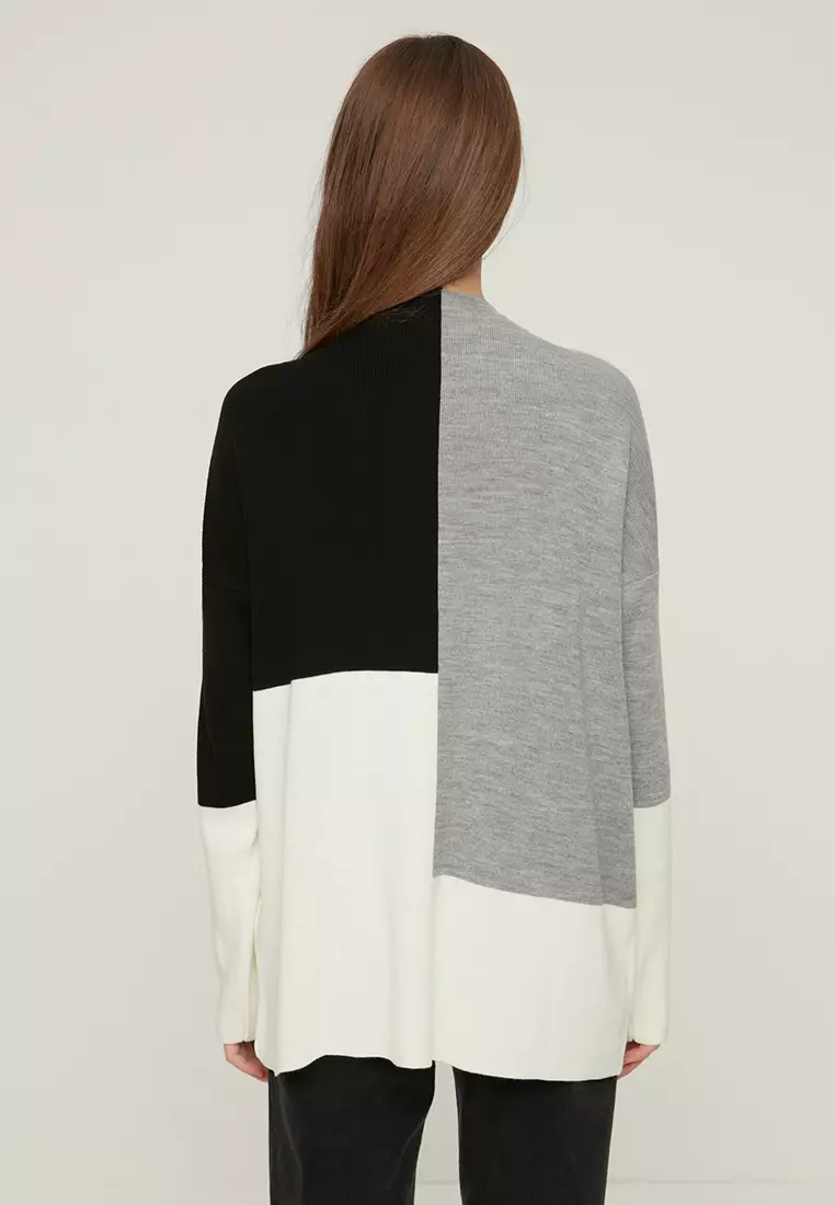 Colour Block Knitted Sweater