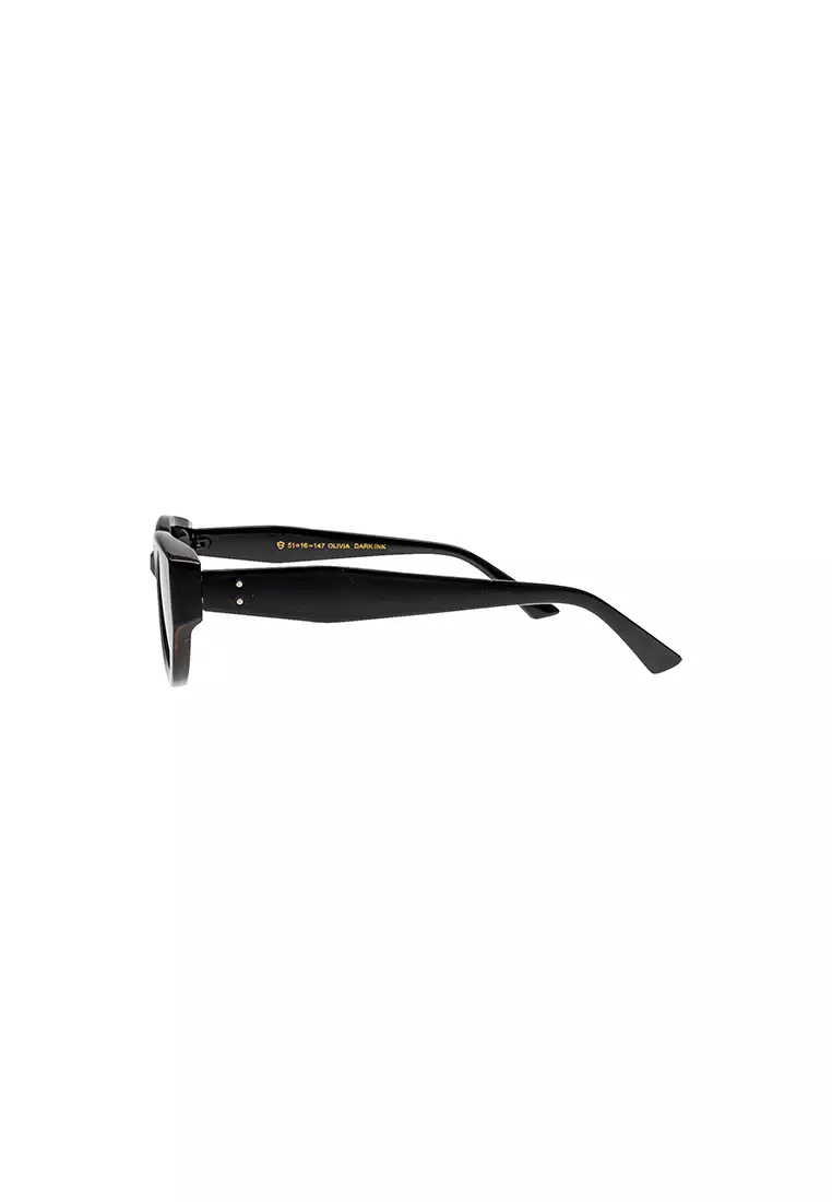 Olivia Unisex UV400 Sunglasses - Fashionable Everyday Wear - Dark Ink