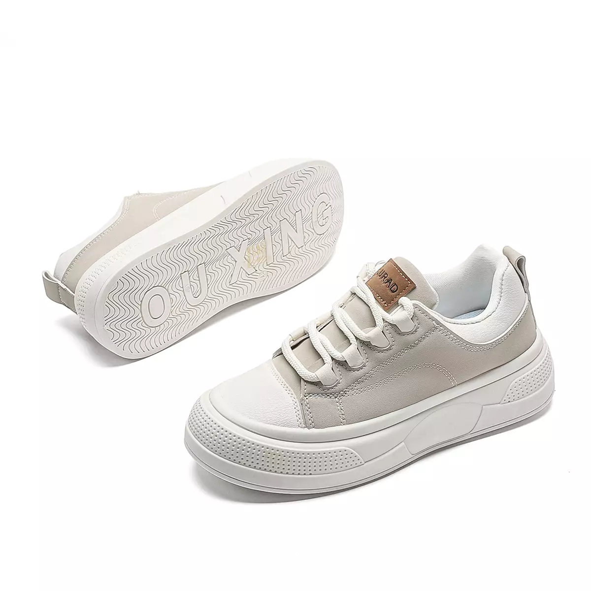 LURAD Sepatu Wanita Simple Polos Jalan santai Sneakers Cewek Stylist QY813