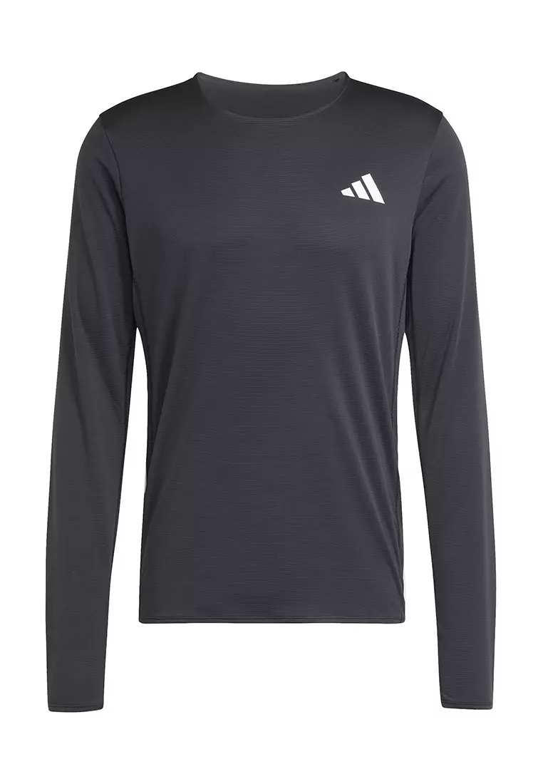 Running Adizero Running Long Sleeve Tee Men Black JD3638