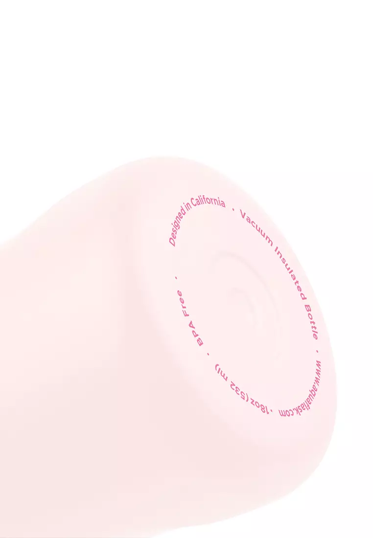 18oz Ballet Pink New Sports Lid Bottle Wide Mouth Vacuum Insulated Stainless Steel Drinking Water Bottle