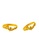 Merlin Goldsmith Merlin Goldsmith 916 Gold Size 19 Duo Hearts Ladies Ring  (2.22gm - 2.24gm) 54AFCAC84EE636GS_1