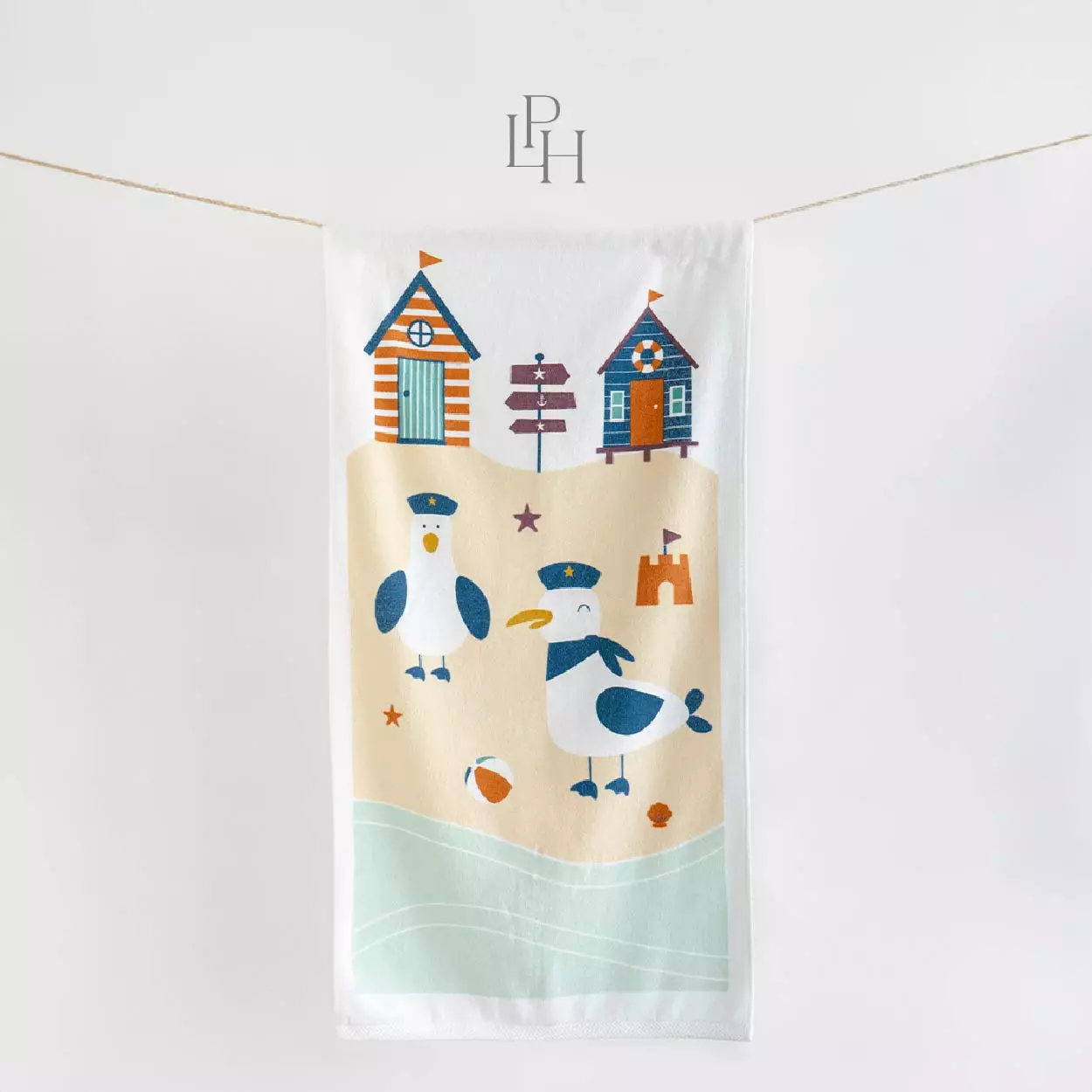 Little Palmerhaus - Little Terry Towel 45.0 (Handuk Bayi & Anak) Sleepy Sloths