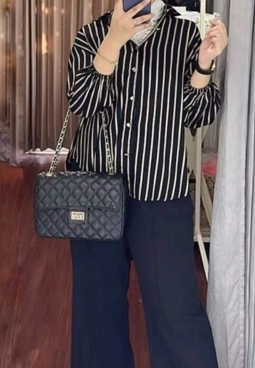 Valina Hitam Setelan Celana Premium MYA