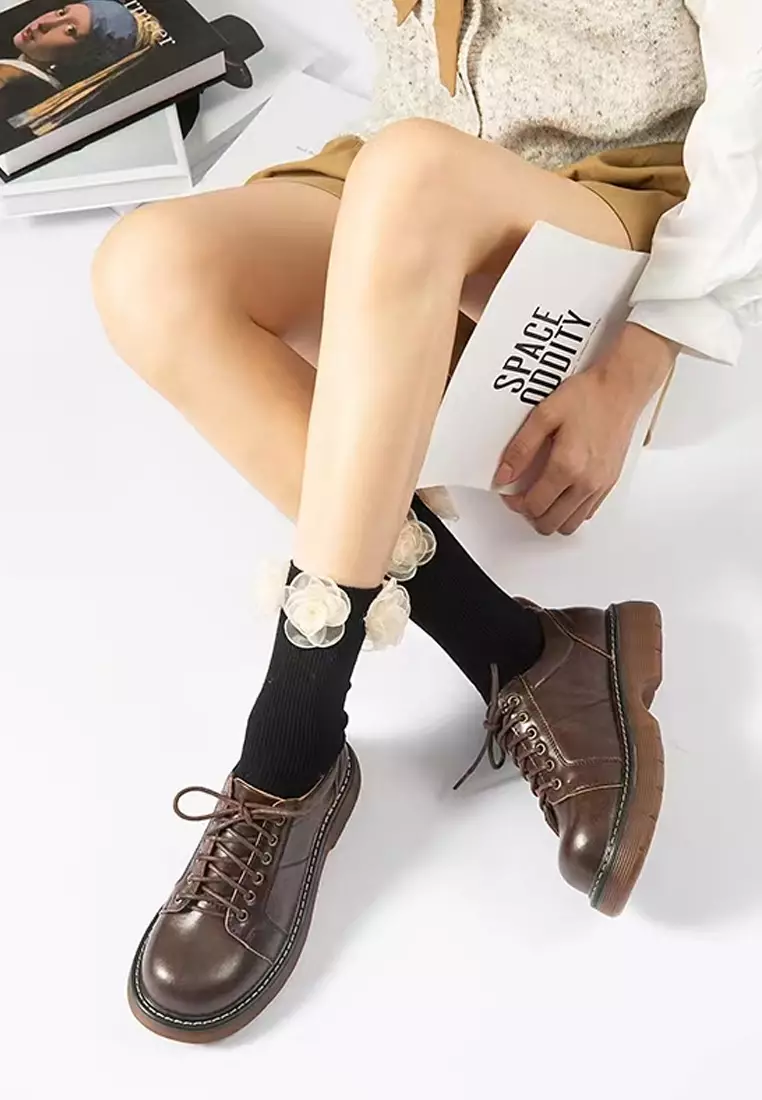 4CM Leather Derby Shoes MZ2755