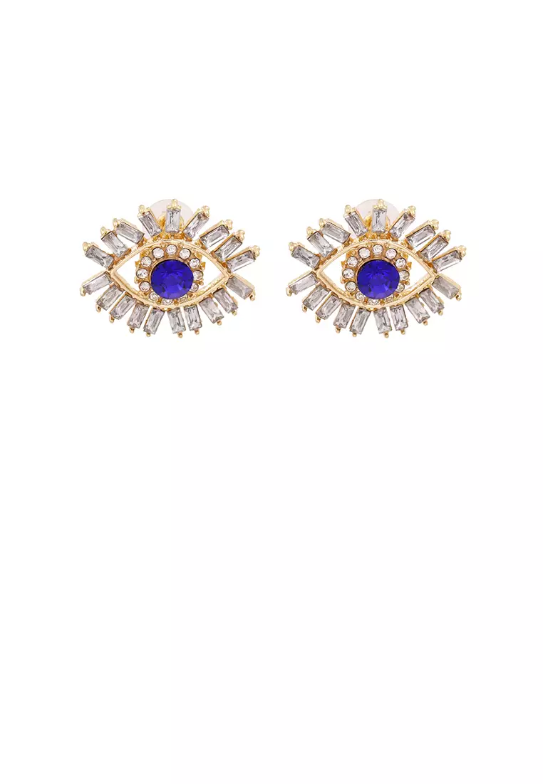Buy Mooclife Fashion Personality Plated Gold Devil Eye Stud