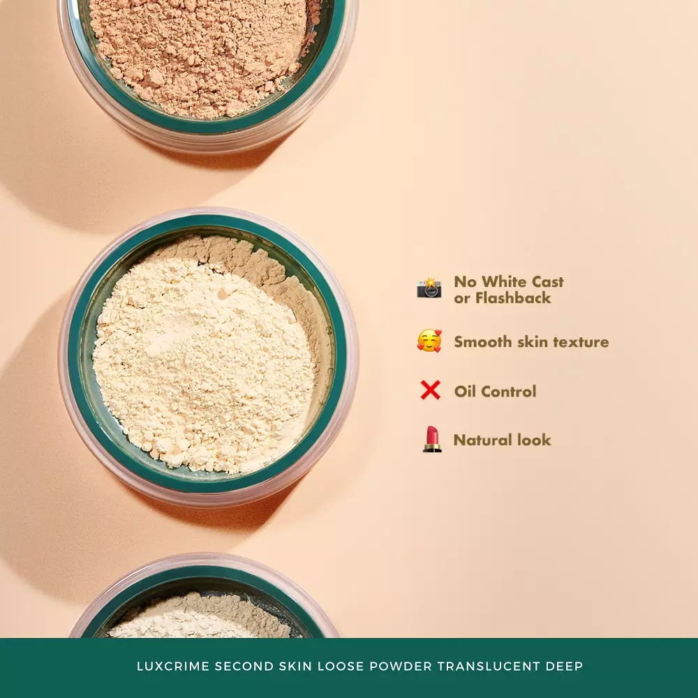 Luxcrime Second Skin Loose Powder Translucent Deep