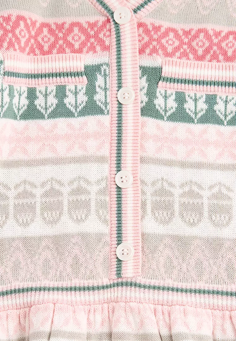 Aspyn Dress - 多色提花圖案連身裙