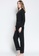 SMROCCO black Silk Like Long Sleeve Long Pants Pyjamas Set L8009 (Black) 368A8AA7F91E75GS_5