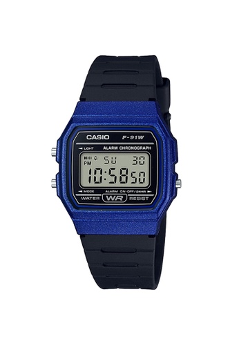 CASIO black Casio Stadard Digital Watch (F91WM-2A) D5E4DAC46A57A6GS_1