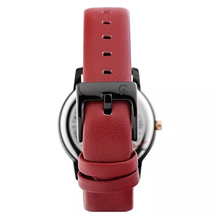 Alexandre Christie 8669 Couple Kulit Hitam Merah