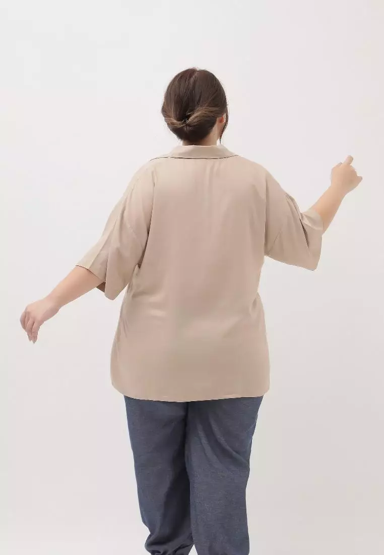 Plus Size Blouse Sans Nude