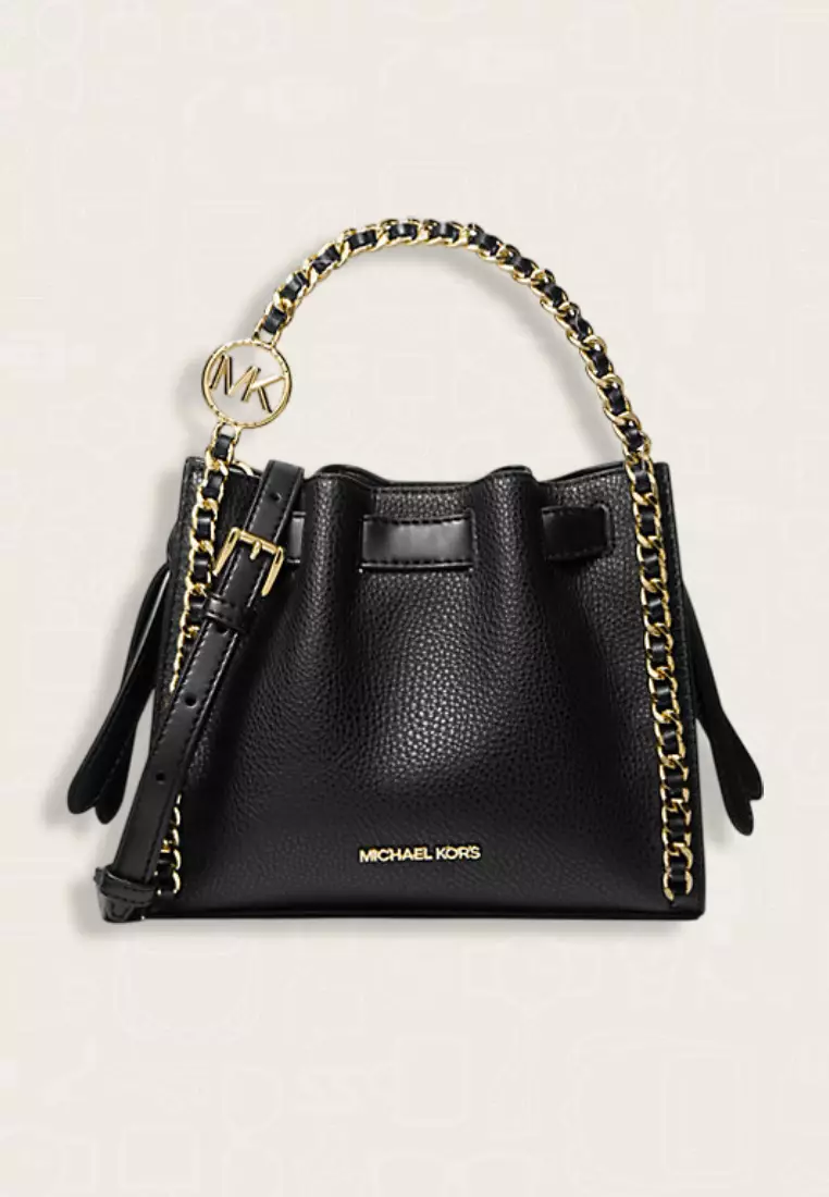Michael Kors Mina Small Chain Crossbody Bag Black