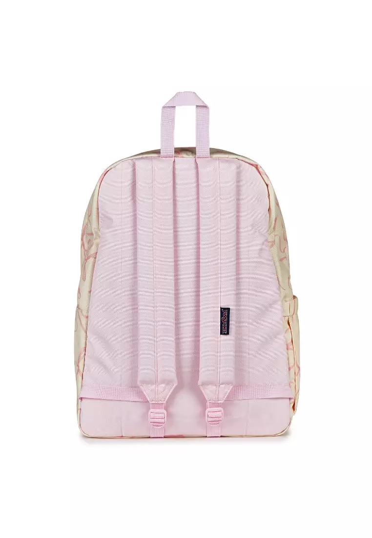 Jansport Superbreak Plus - Rows Of Bows Natural/Pink Ice