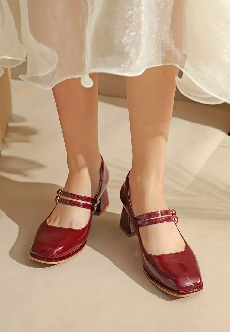5CM Double Strap Mary Jane Shoes 595-3