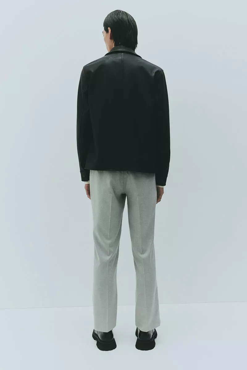 Regular Fit Crease-leg trousers