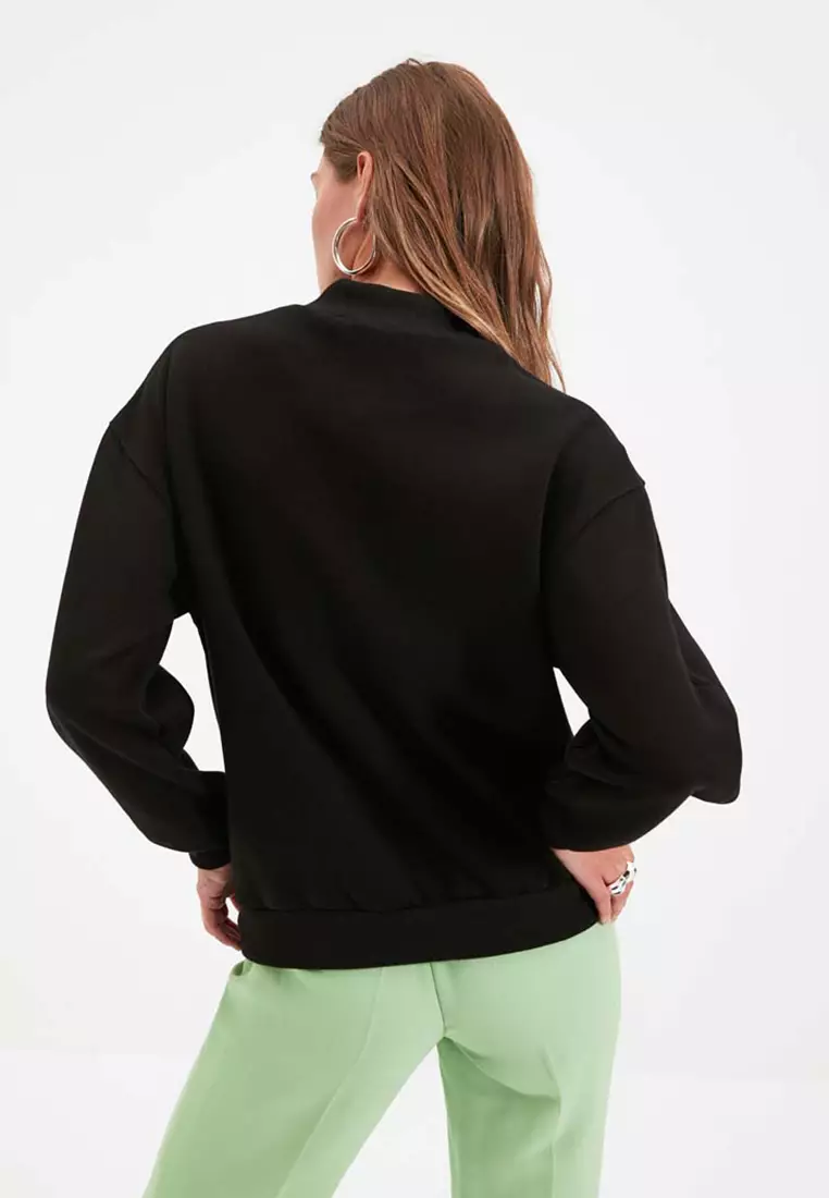 Mock Neck Sweatshirt