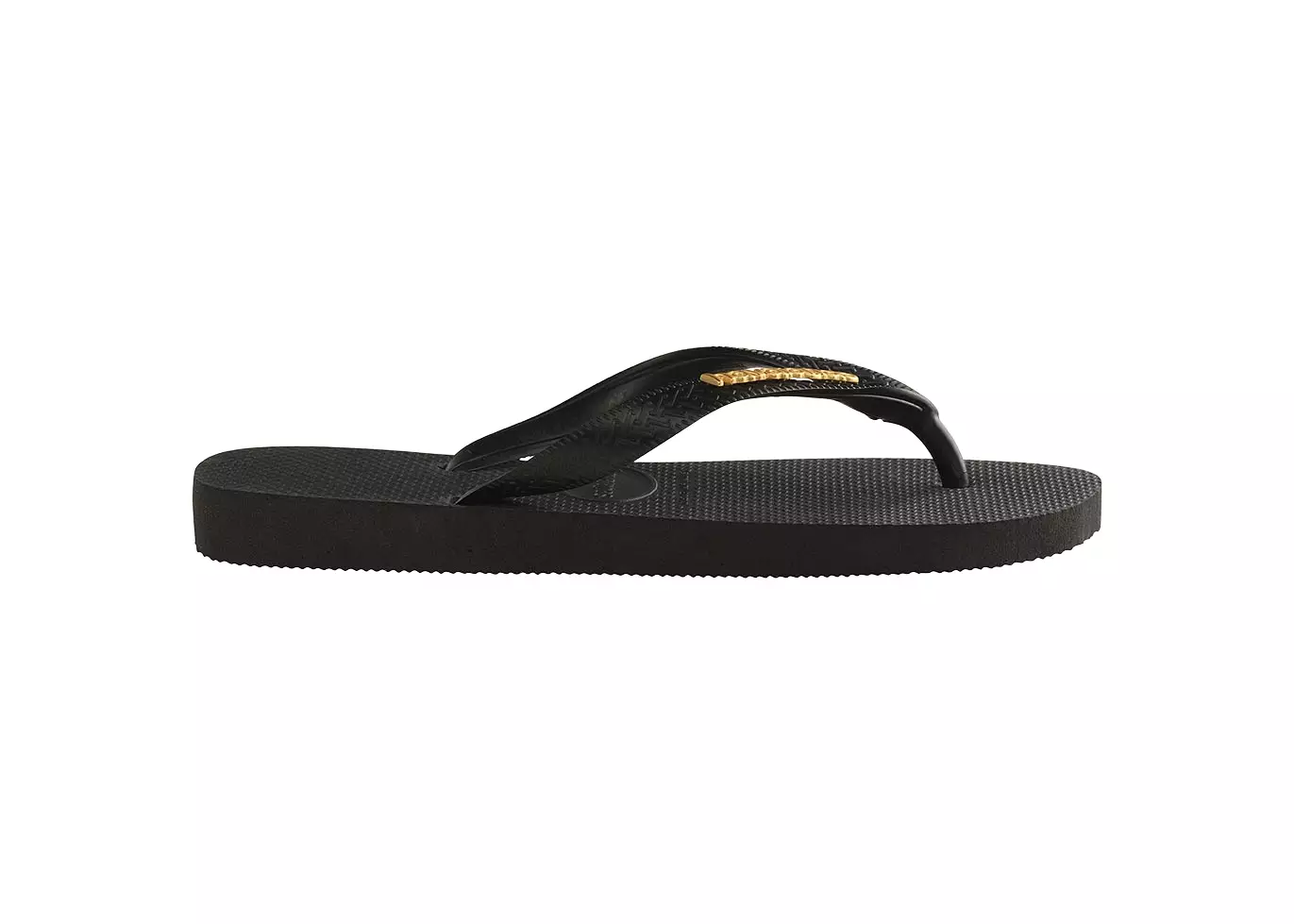 Havaianas Top Logo Metallic 1069-Black/Black - Sandal Pria