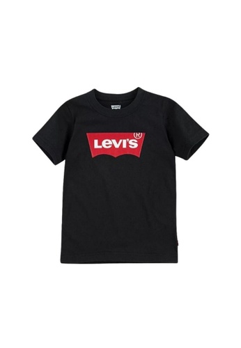 Levi's black Levi's Batwing Logo Tee (Big Kids) 9AF6AKA309F3B7GS_1