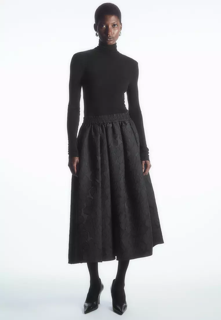 Buy COS Floral Jacquard a Line Midi Skirt Online ZALORA Malaysia