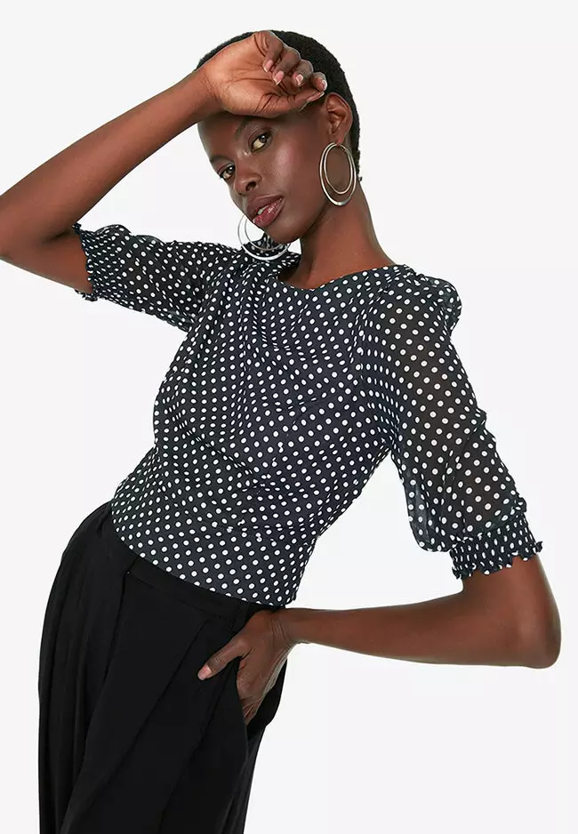 Blouse polka dot new arrivals online