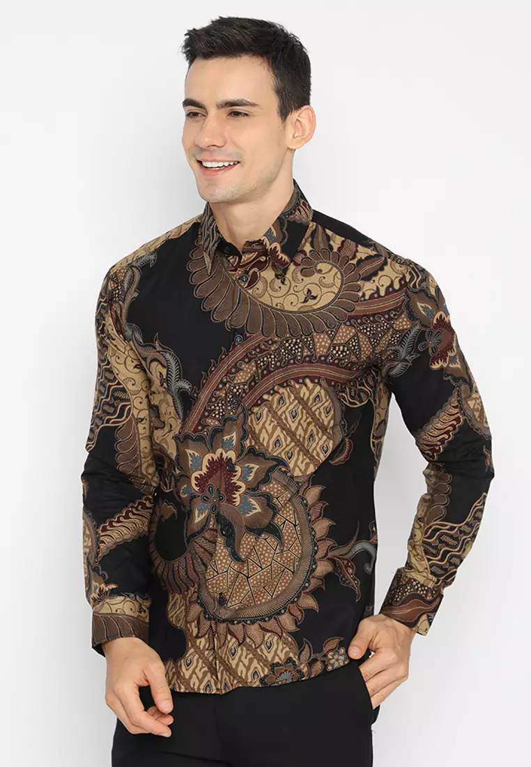 Kemeja Batik Slimfit Nararya - Black