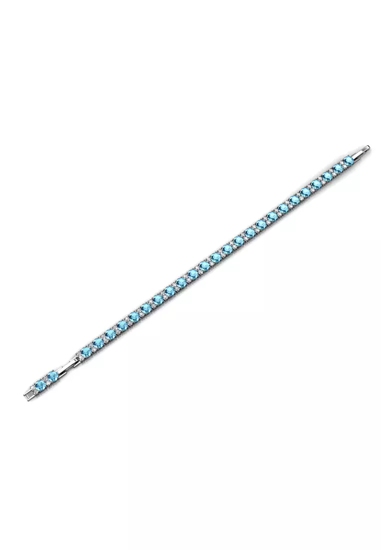 Joyous Bracelet Blue - Gelang Crystal by Her Jewellery