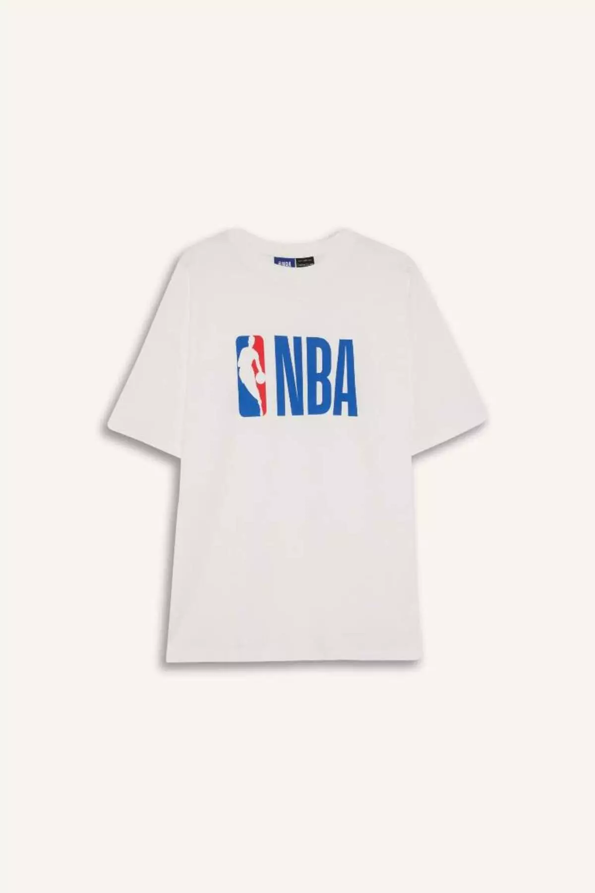 Defactofit Nba Wordmark Oversize Wide Fit Crew Neck Printed Short Sleeve T-Shirt T5506Az25Sm