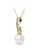 Krystal Couture multi KRYSTAL COUTURE Luminous Pearl Pendant Necklace in Gold Adorned With Crystals from Swarovski® 2FB45AC678EDE7GS_2