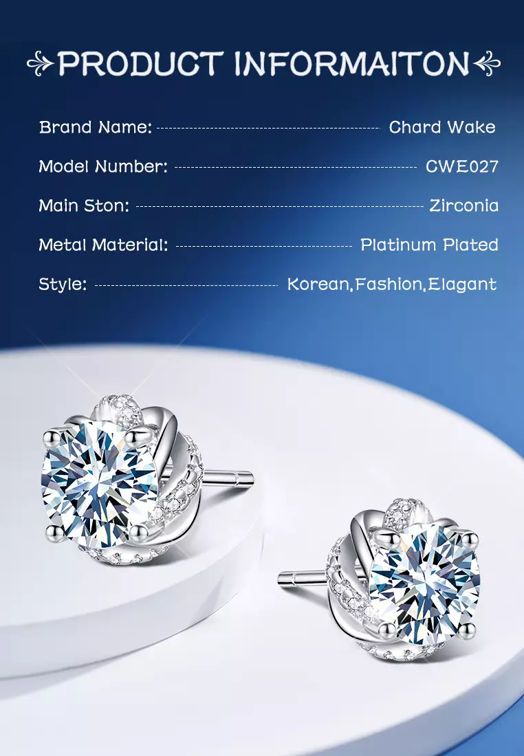 Anting Wanita Original Dilapisi Platinum Anti Luntur Fashion Perhiasan Anting Giwang Anting Tusuk
