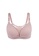 ZITIQUE pink Women's Comfortable Front Buckles Breast-feeding Bra - Dark Pink FBBA3US821B0CEGS_1