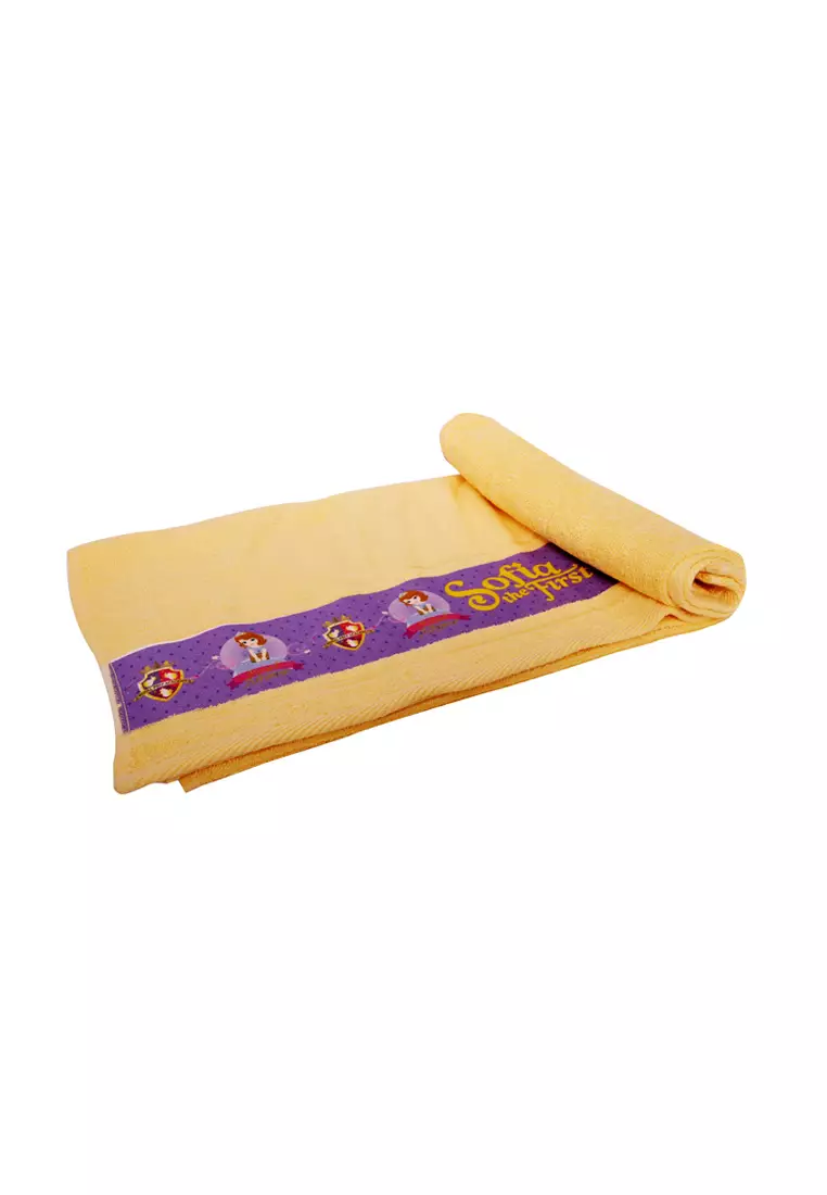 Disney Sofia The First Bath Towel Yellow